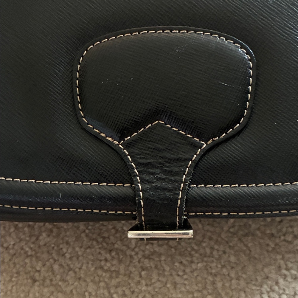 Danier Leather Crossbody Adjustable Strap Saddle Bag - Black - Picture 4 of 12